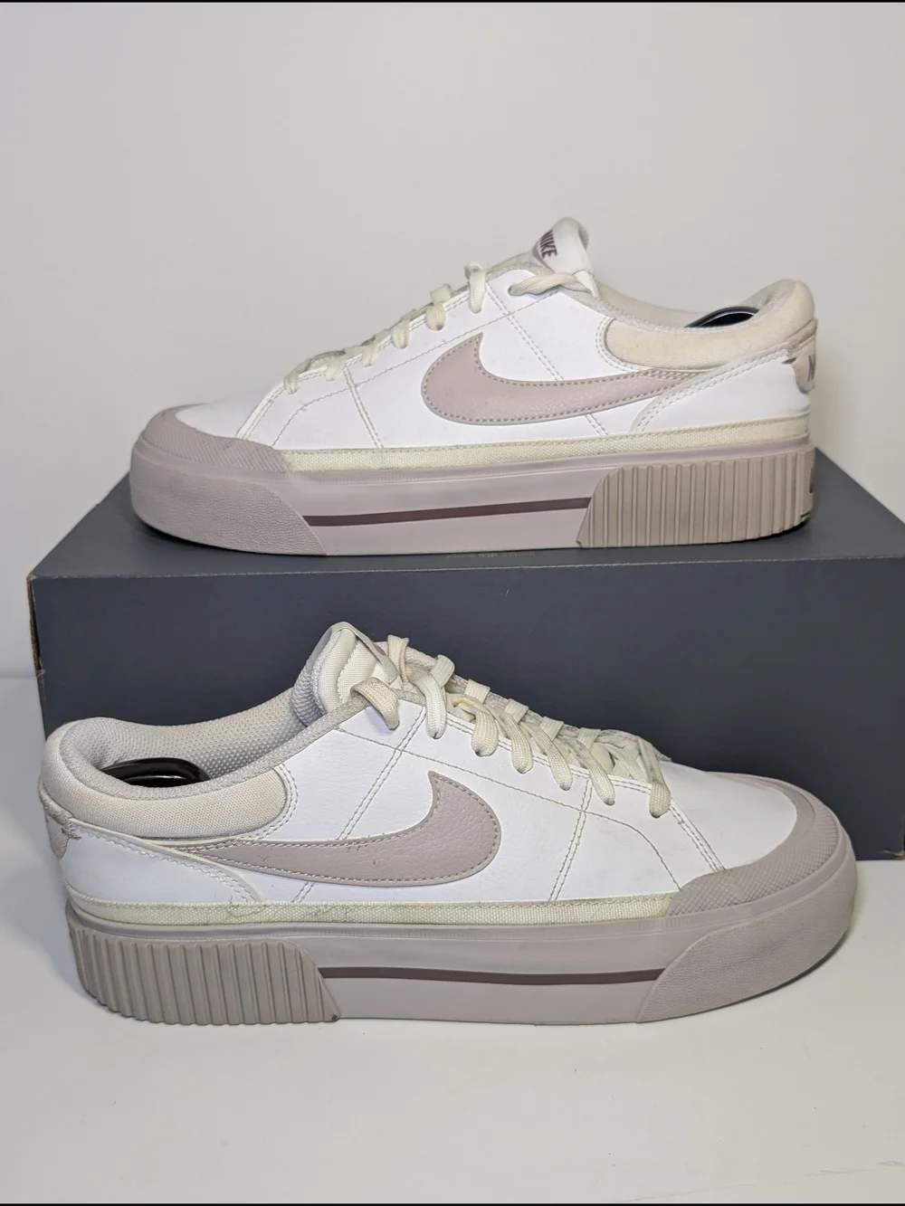 Nike Court Legacy Lift White Smoky Mauve Women’s Size 9.5